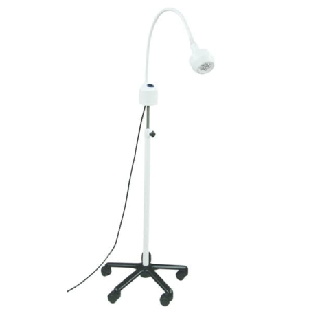 Lampa Badawczo-Zabiegowa FLH-2 LED, ze statywem na pięciu kółkach (z gęsią szyją, bezcieniowa)